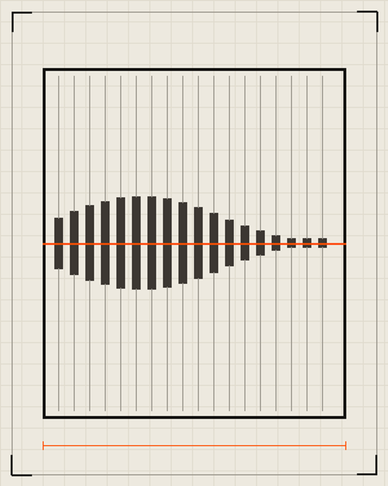 Acoustic slat wall elevation